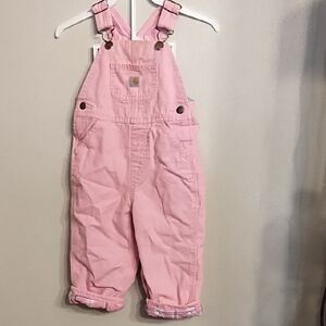 Carhartt Pink Corduroy Overalls Adjustable Straps